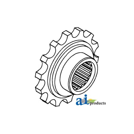 A & I Products Coupler Sprocket, Front 4.8" x2.2" x4.9" A-107415A